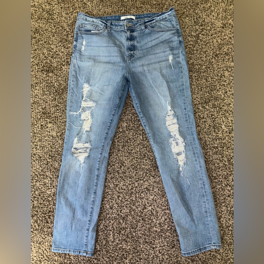 Willow and Root distressed jeans